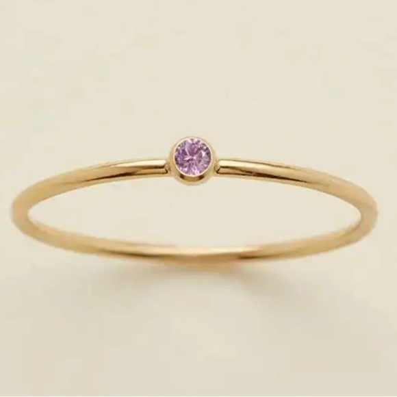 Stackable birth stone rings - Picture 3 of 7